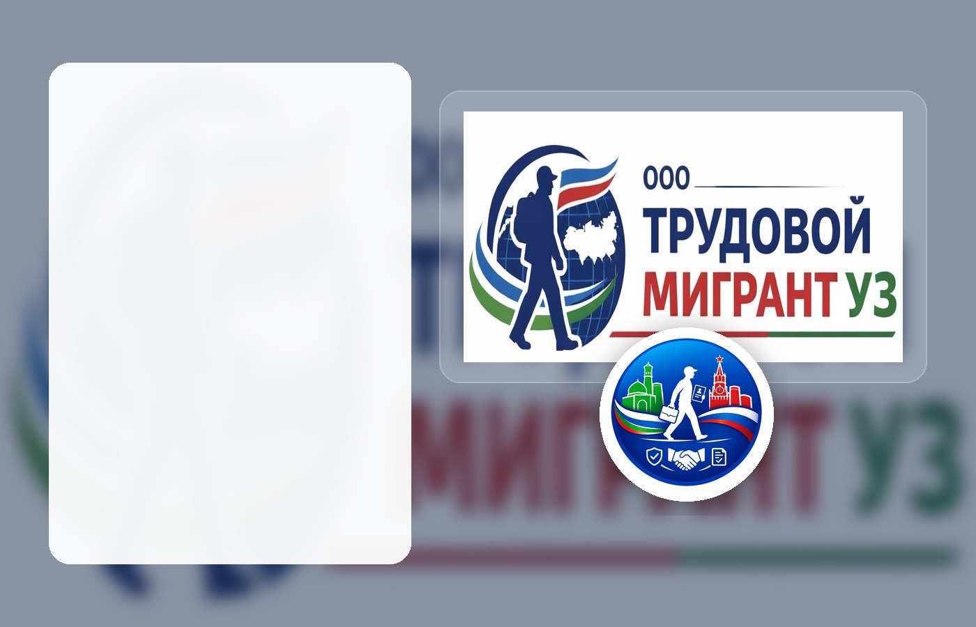 Трудовой мигрант УЗ логотип